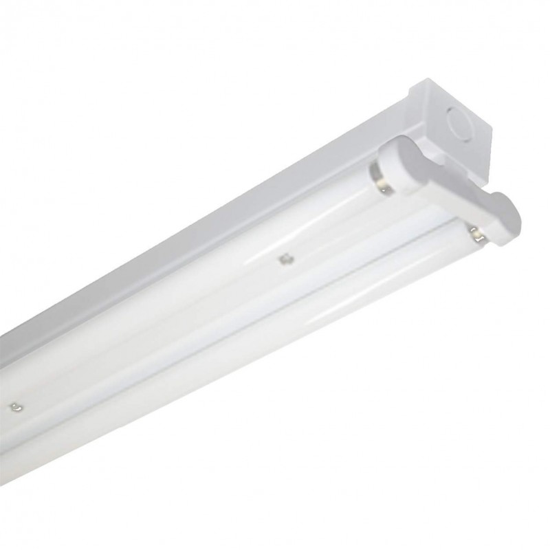 T8 Led Ready Batten Fitting Ral White 1200mm 1500mm Single T8 Led Ready Batten Fitting Ral White 1200mm 1500mm Single Twin