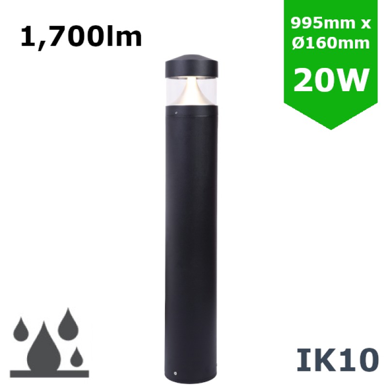 Led Bollard Car Park Amenity Pathway Footpath 20w Ip65 Die Cast Led Bollard Car Park Amenity Pathway Footpath 20w Ip65 Die Cast Aluminium