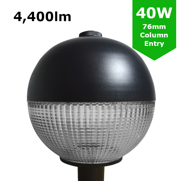 Led Globe Post Top Lantern Ip65 Ik08 Car Park Street Light Luminaire 40w 3 8m Column Lighting Fixture Led Globe Post Top Lantern Ip65 Ik08 Car Park Street Light Luminaire 40w 3 8m Column Lighting Fixture