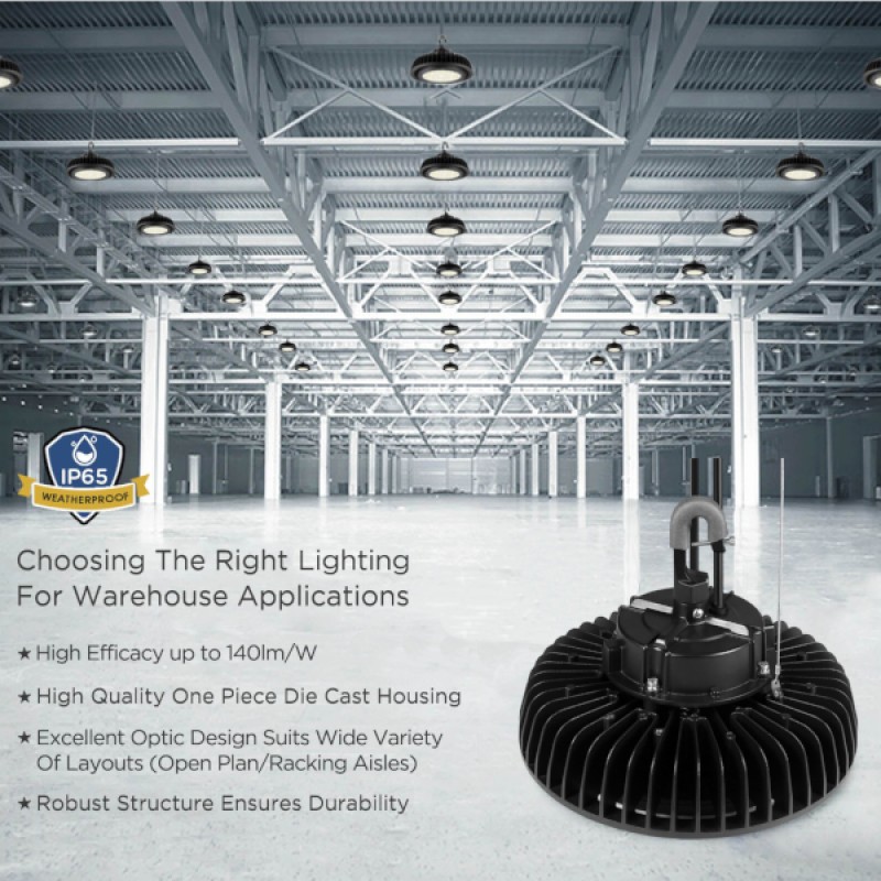 4X High Bay LED Lights 200W Commercial UFO Industrial Light Warehouse Lights UK 