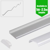 Bendable Curved LED Profile for LED Strip - Surface Mount Aluminium LED ...