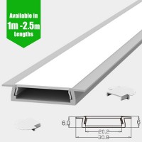 led profile hue recessed aluminium channel strip diffuser decorative slim phillips 15mm end caps philips wide extrusion 20mm clip lighting