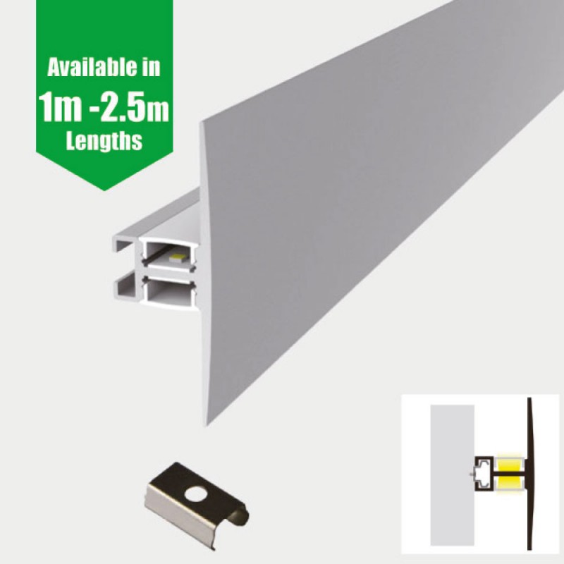 Wall Mount Up & Down LED Profile for LED Strip- Wall Mount Aluminium ...