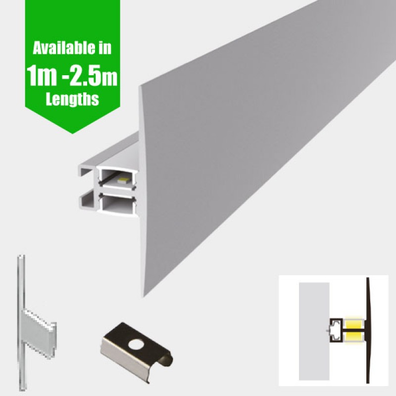 Wall Mount Up Down Led Profile For Strip Aluminium Led Profile Wall Mount Up Down For Strip Aluminium Channel C W Diffuser End Caps