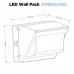 LED Wallpack - 40W 4,800lm - Die-cast aluminium Body with 5mm Glass - Replacement for 70W MHL Metal Halide Replacements
